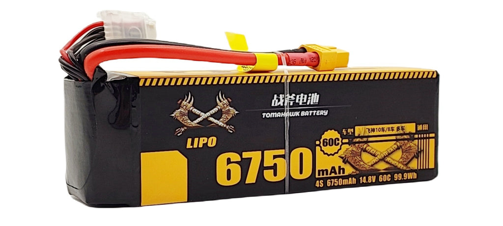 Tomahawk 4S 6750mAh 60C Hard Case LiPo Battery – 14.8V