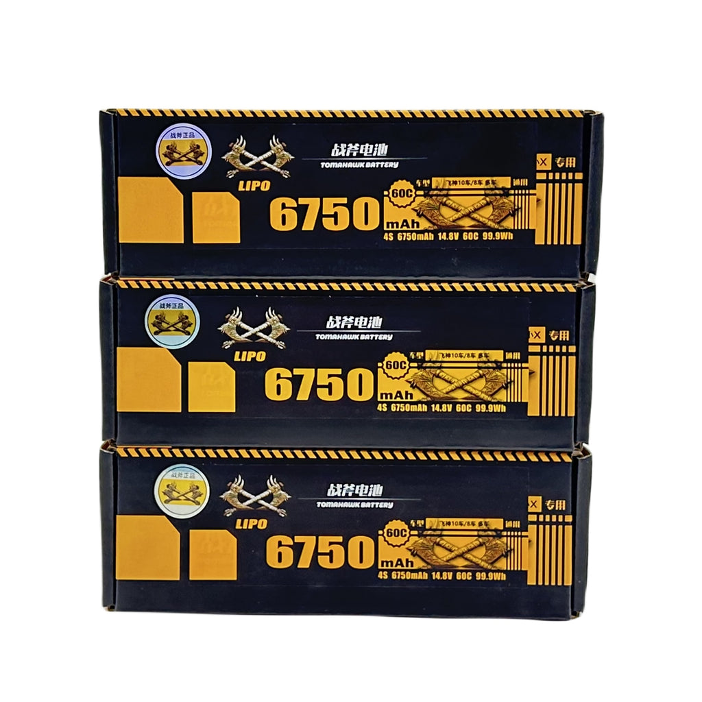 Tomahawk 4S 6750mAh 60C Hard Case LiPo Battery – 14.8V