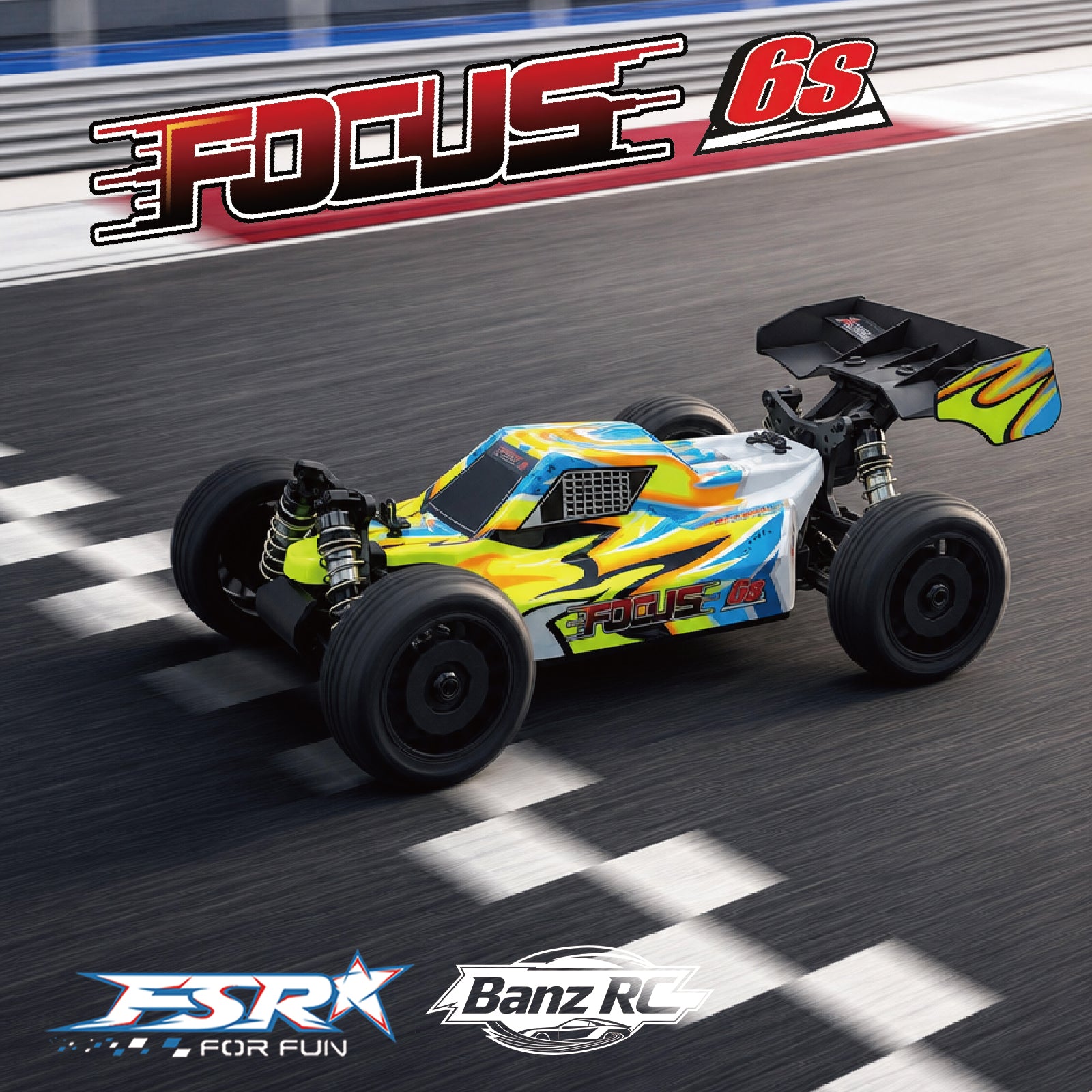 FSR FOCUS 1/8 4WD 6S Brushless RC Buggy 100+KM/H High Speed Off-Road Racing Car RTR
