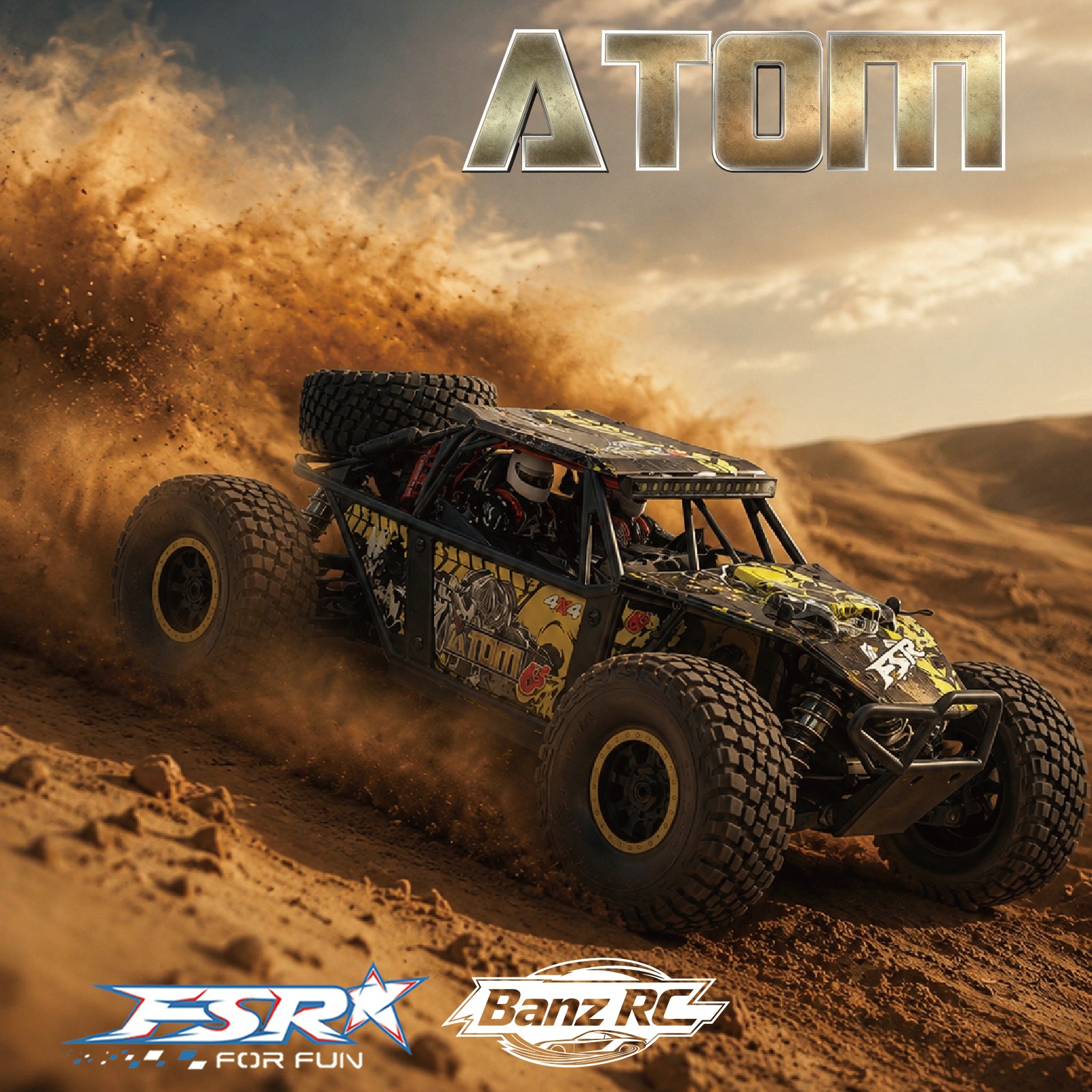 FSR ATOMS 1/8 Scale 6S Brushless 4WD RC Buggy RTR – High Performance Off-Road Vehicle