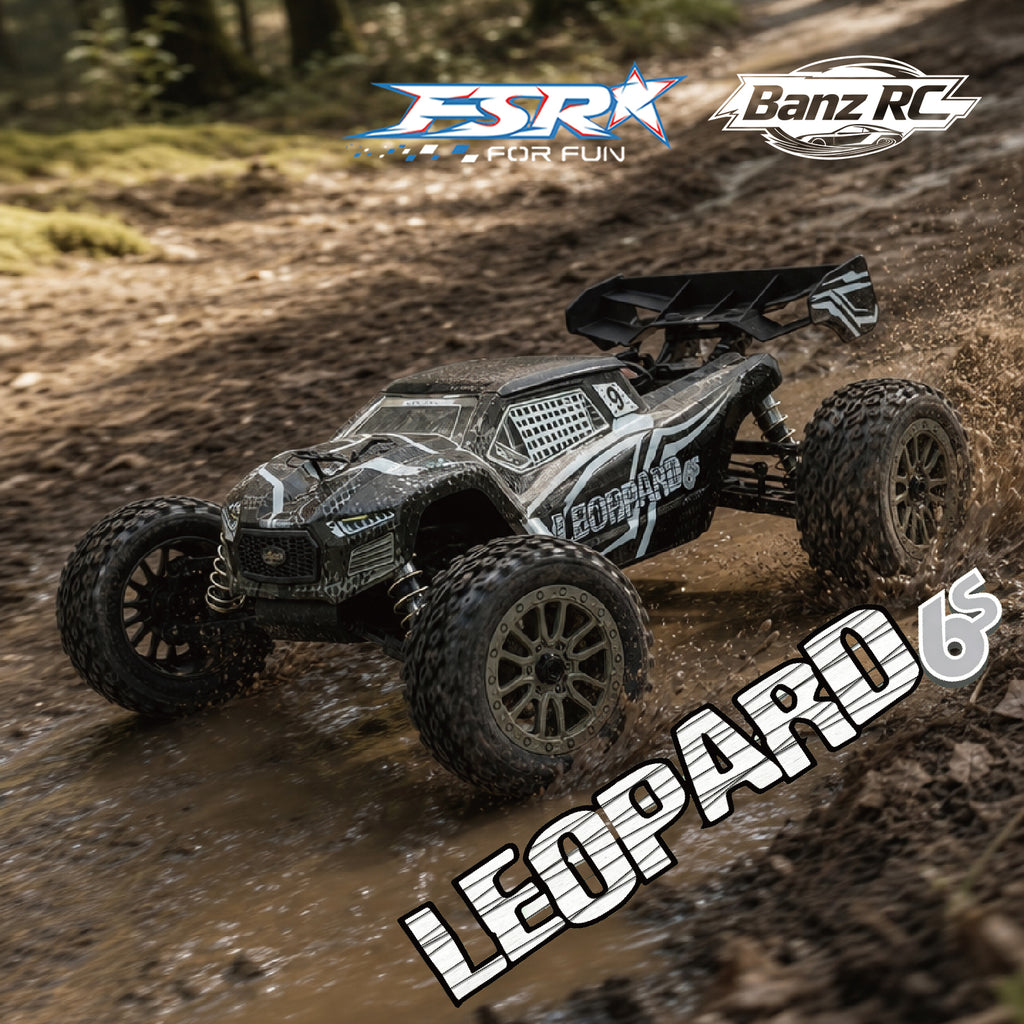 FSR LEOPARD 1/8 Scale 6S Brushless RC Truck | 4WD Hobby Grade Off-Road Monster