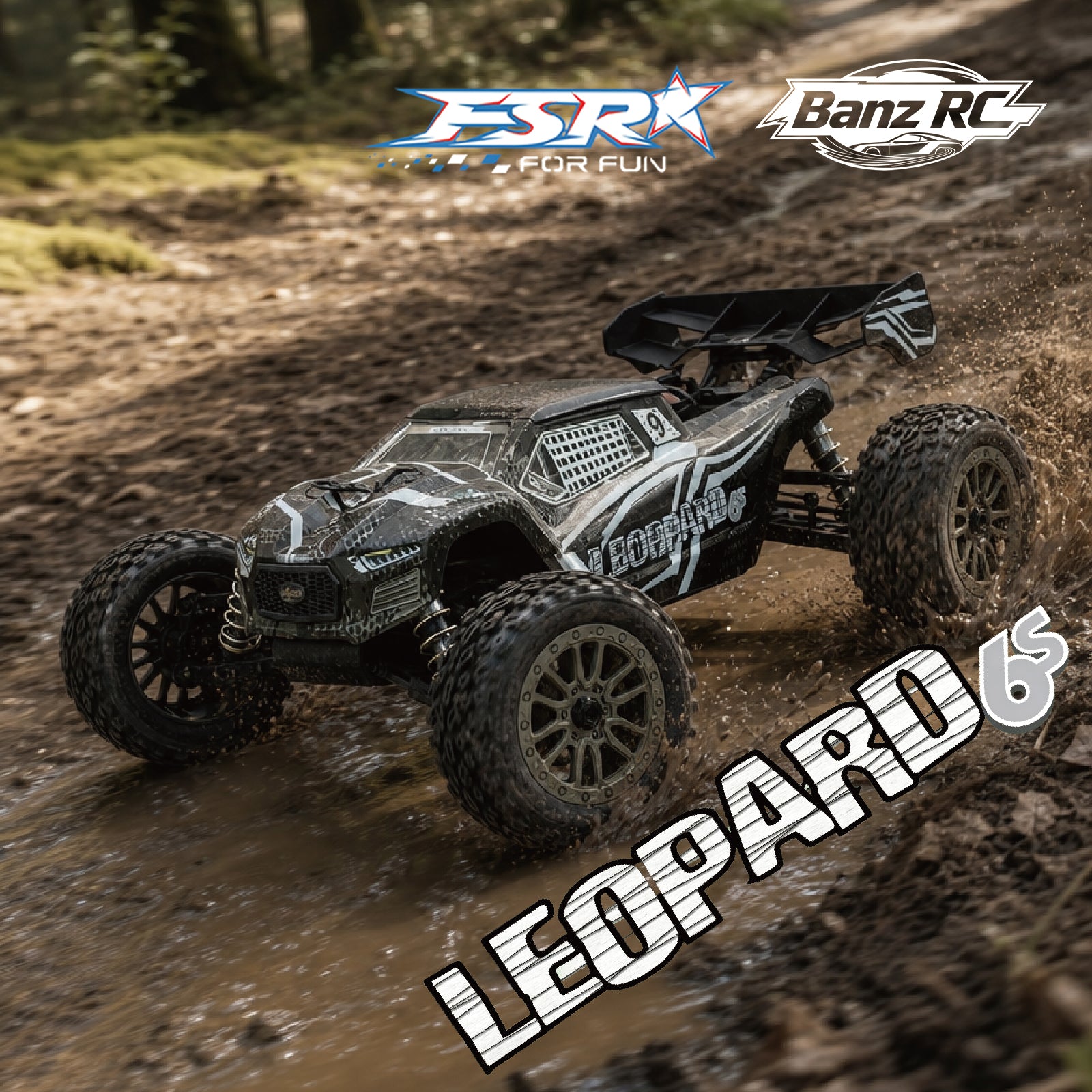FSR LEOPARD 1/8 Scale 6S Brushless RC Truck | 4WD Hobby Grade Off-Road Monster