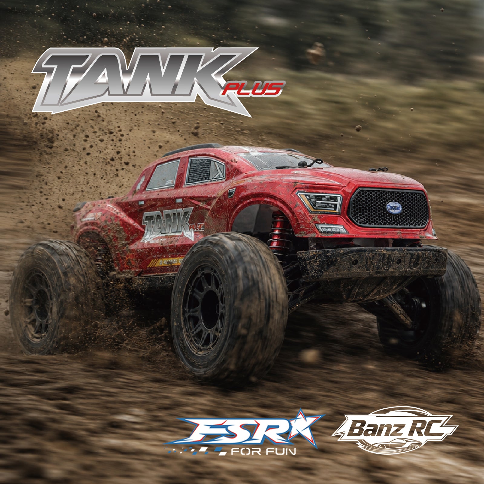 FSR TANK 1/8 6S Brushless Monster Truck RTR – 4WD High Speed RC Truck