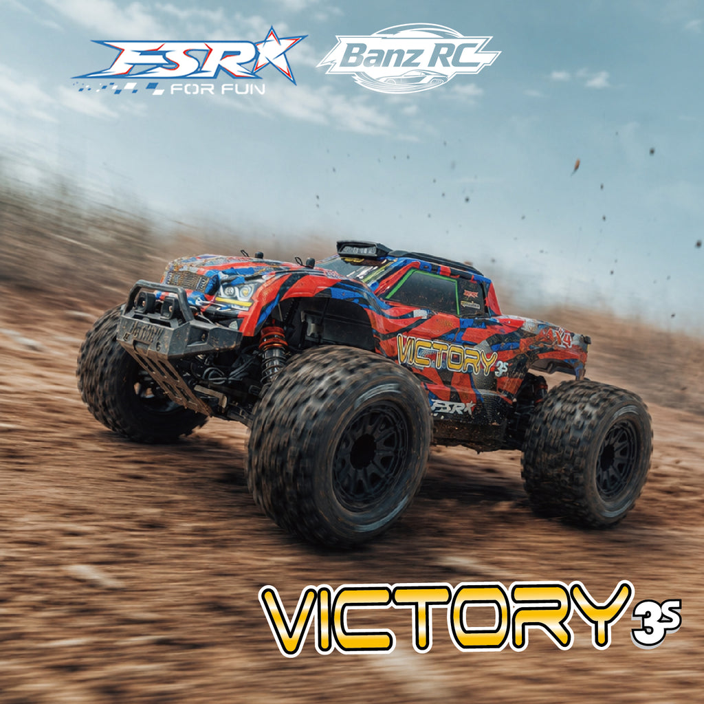 FSR Victory 1/10 Scale 3S Brushless Monster Truck RTR – 4WD Off-Road RC Truck