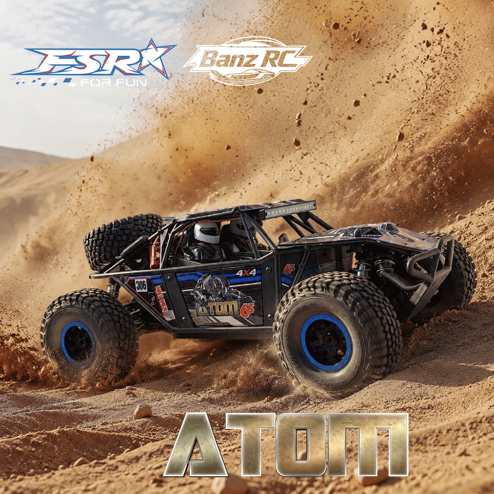 FSR ATOMS 1/8 Scale 6S Brushless 4WD RC Buggy RTR – High Performance Off-Road Vehicle