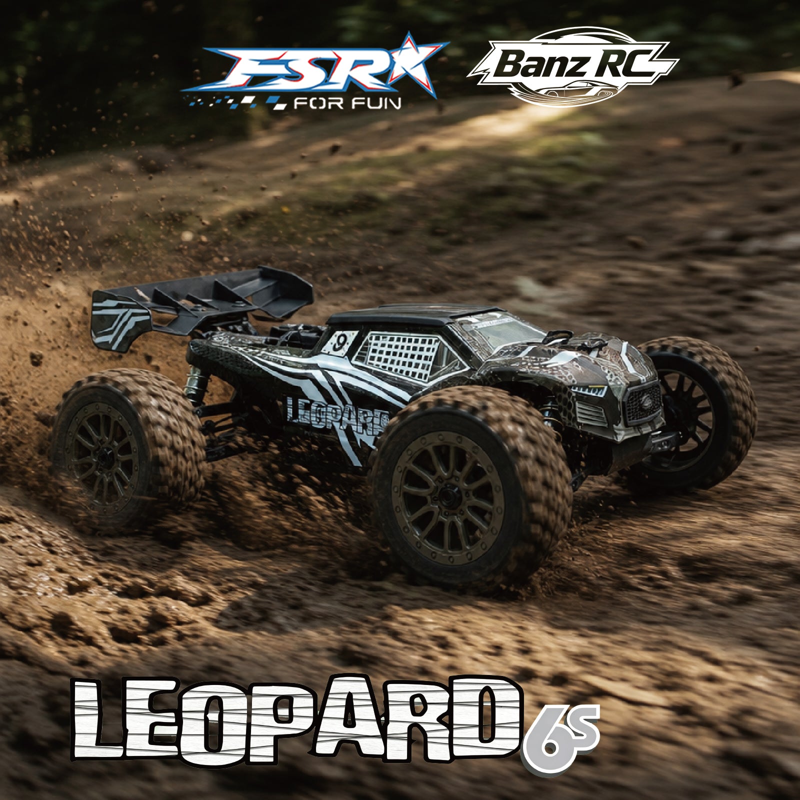 FSR LEOPARD 1/8 Scale 6S Brushless RC Truck | 4WD Hobby Grade Off-Road Monster