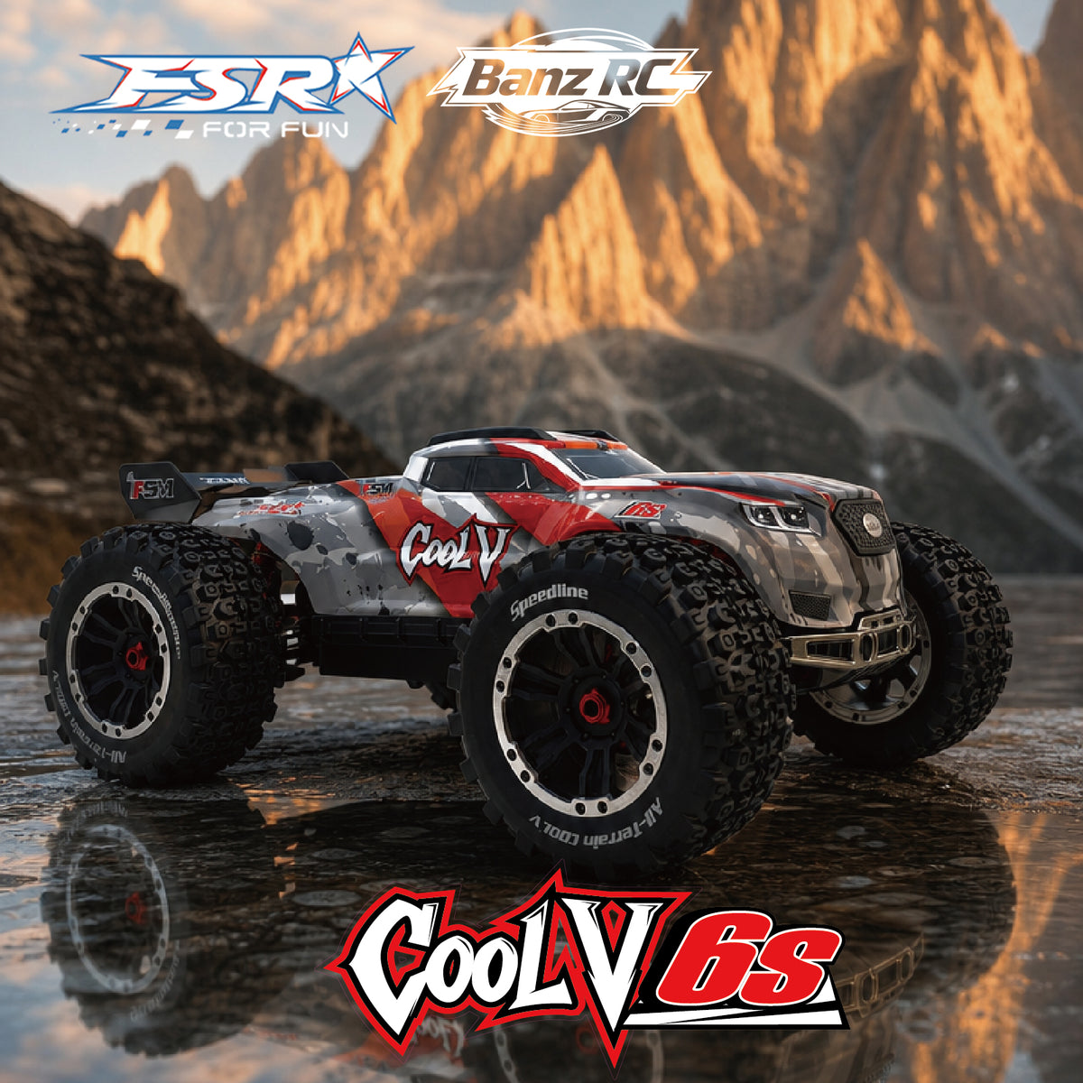 FSR COOLV 1/8 6S Brushless RC Truggy – 4WD High Speed Off-Road Racing Truck RTR