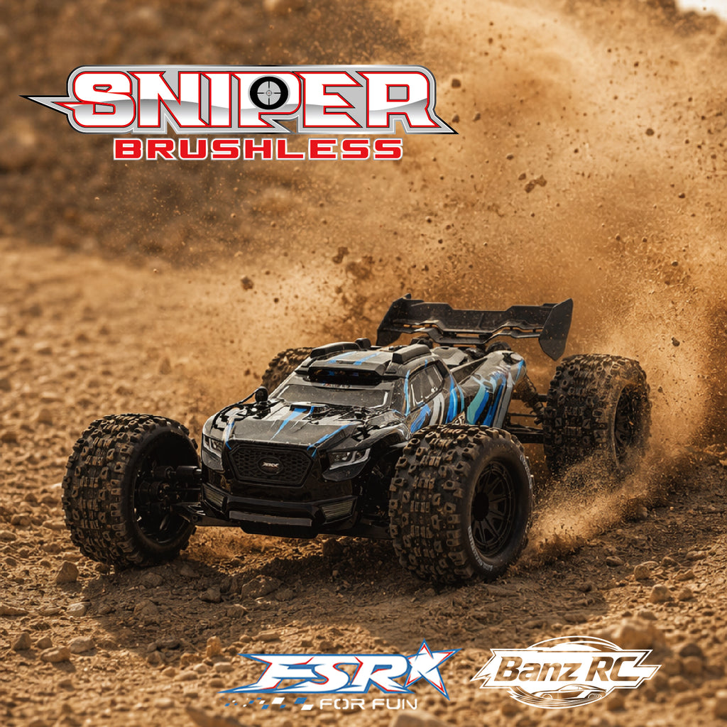FSR SNIPER 1/10 Scale 3S Brushless 4WD Monster Truck RTR – High Performance RC Off-Road Vehicle