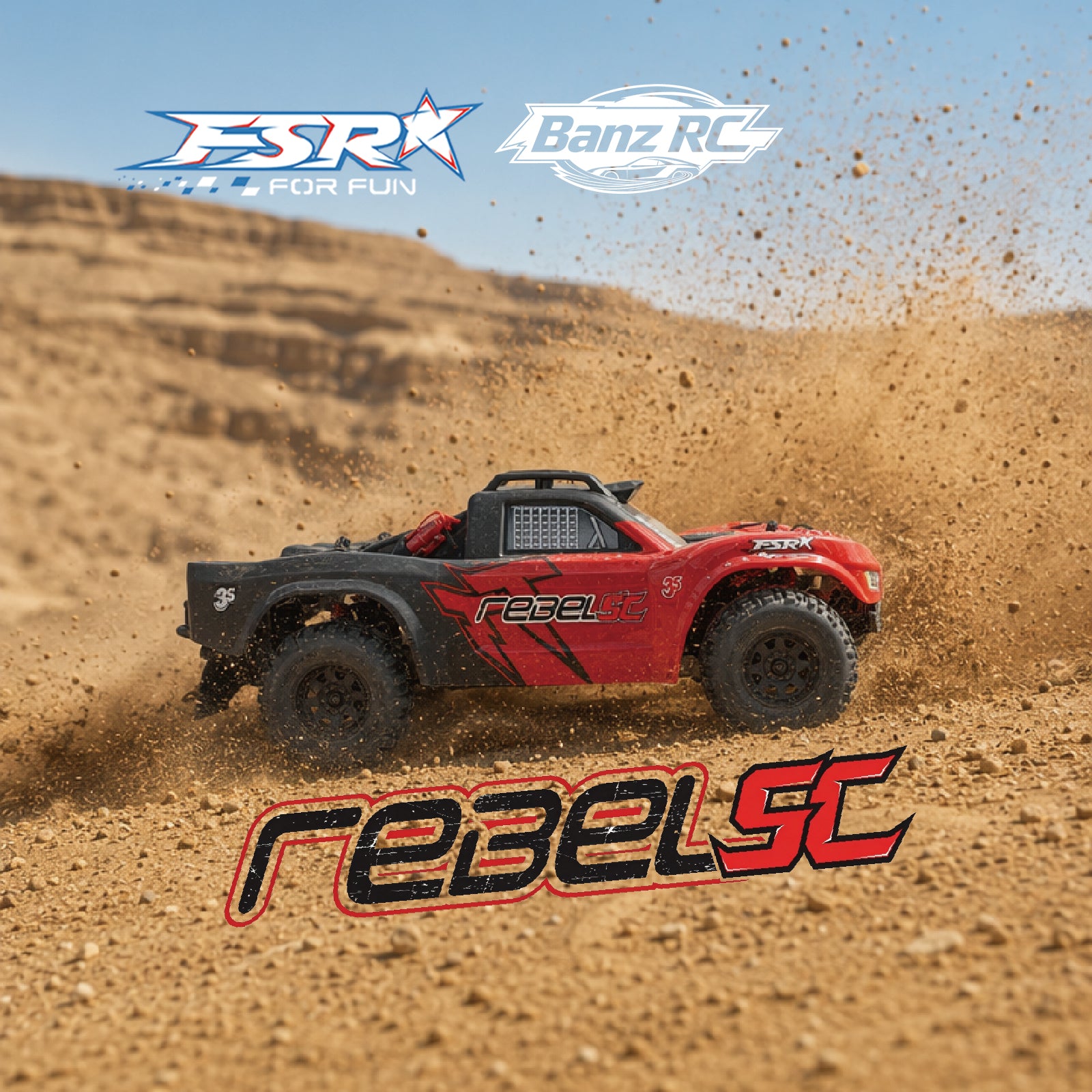 FSR Rebel V5 1/10 Brushless 3S RC Desert Truck 4WD 60KM/H High Speed Off-Road Racing Car