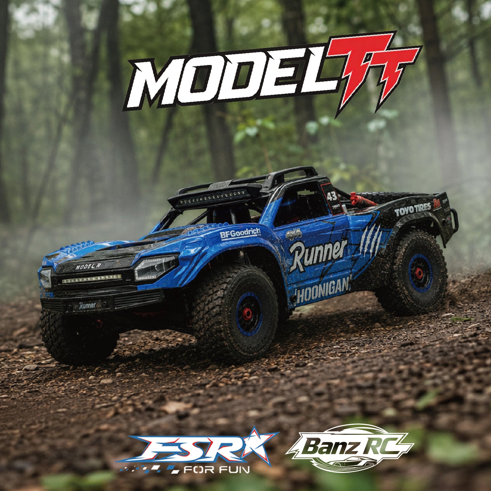 FSR TT 1/7 6S/8S Brushless Desert Truck RTR – 4WD High Speed RC Off-Road Truck