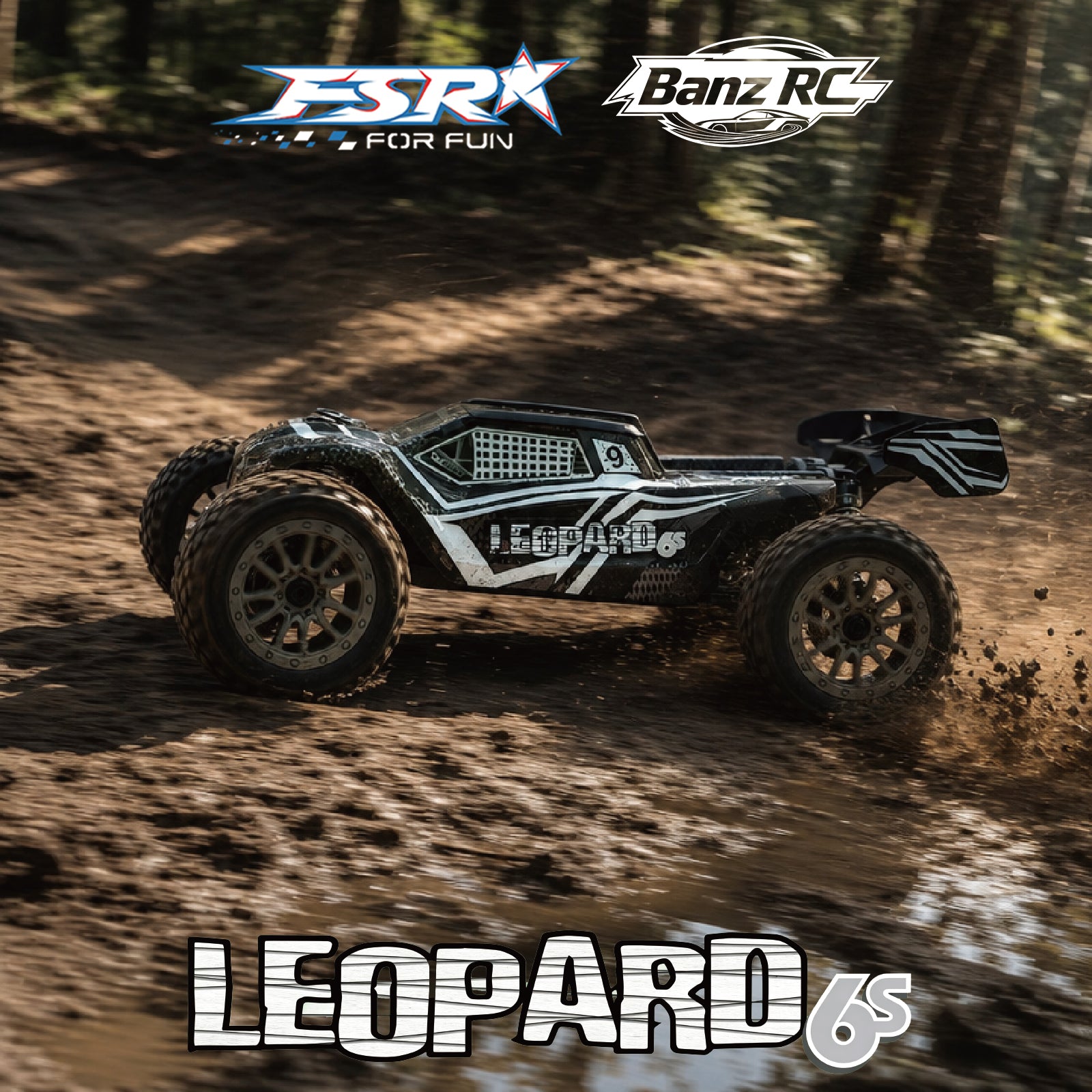 FSR LEOPARD 1/8 Scale 6S Brushless RC Truck | 4WD Hobby Grade Off-Road Monster