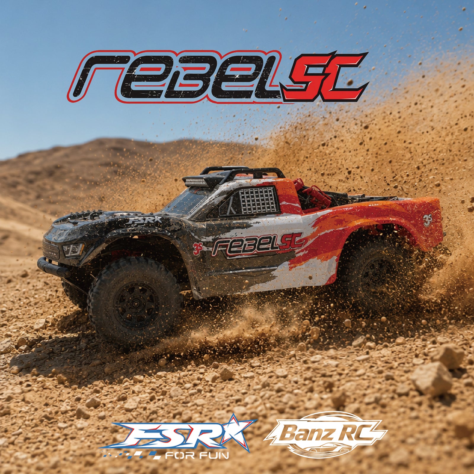 FSR Rebel V5 1/10 Brushless 3S RC Desert Truck 4WD 60KM/H High Speed Off-Road Racing Car