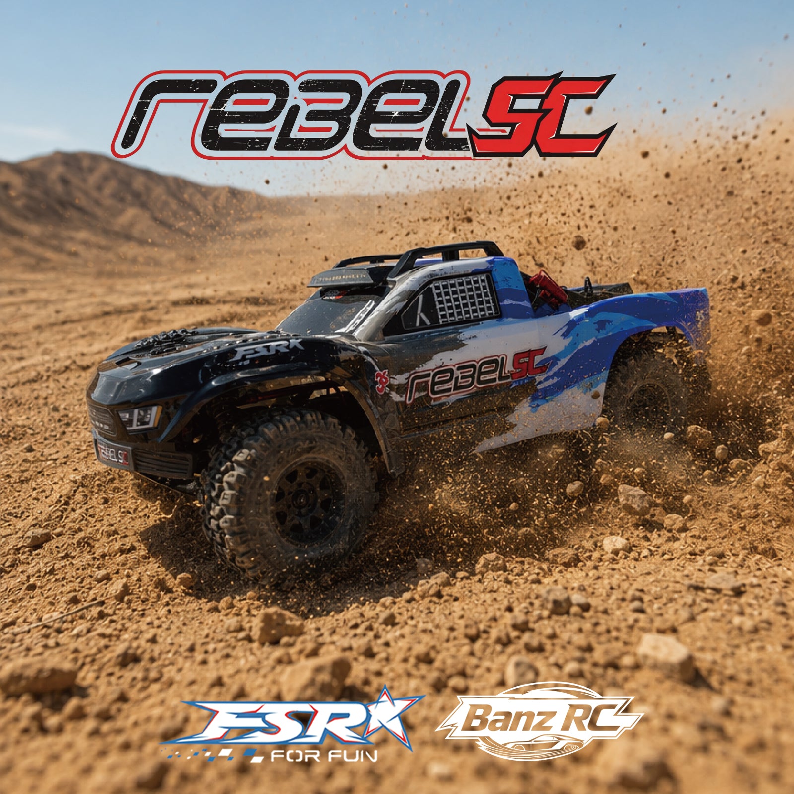 FSR Rebel V5 1/10 Brushless 3S RC Desert Truck 4WD 60KM/H High Speed Off-Road Racing Car