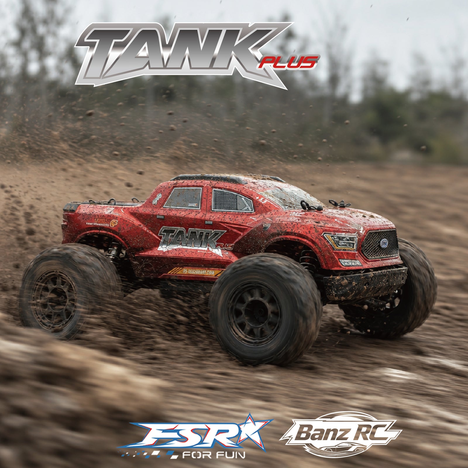 FSR TANK 1/8 6S Brushless Monster Truck RTR – 4WD High Speed RC Truck