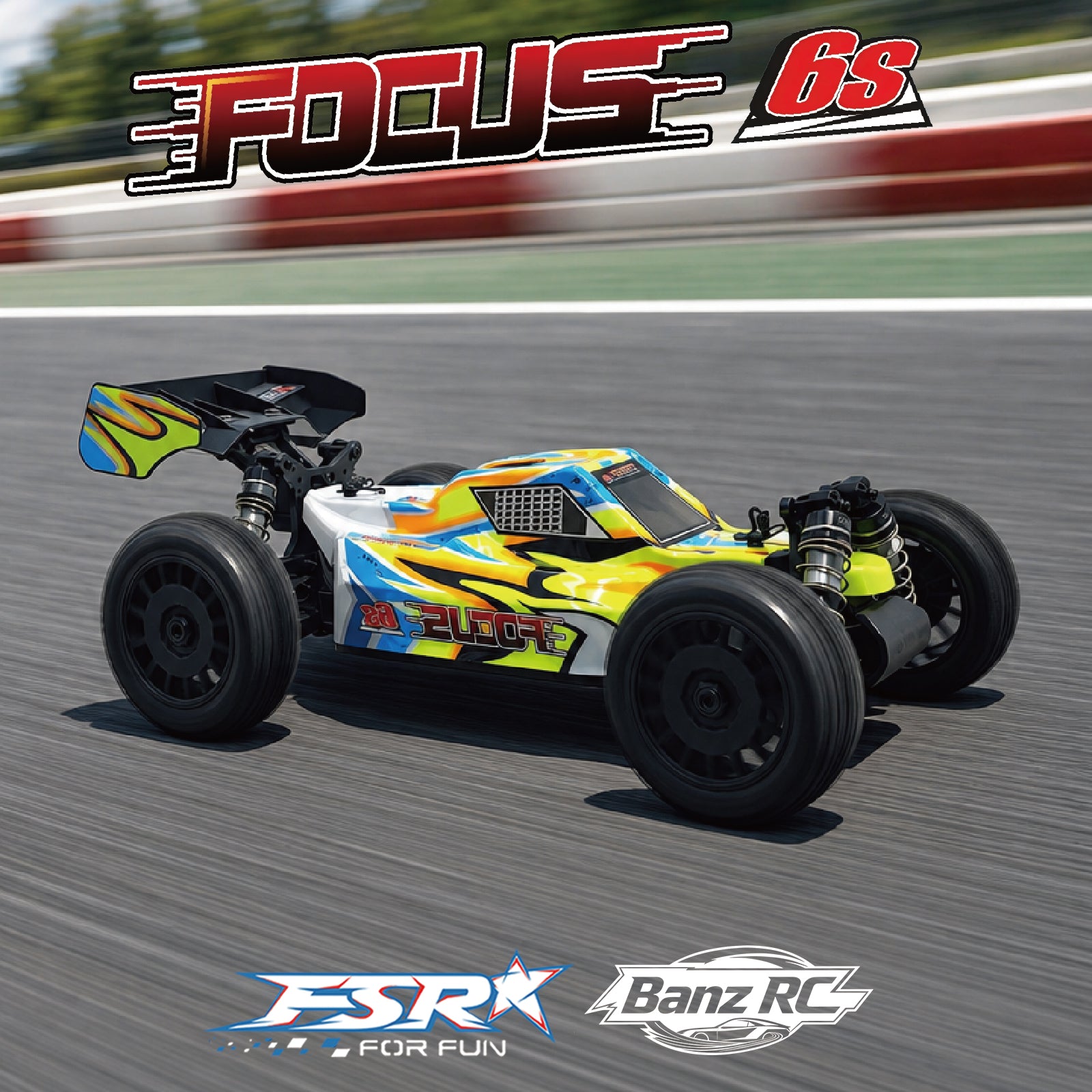 FSR FOCUS 1/8 4WD 6S Brushless RC Buggy 100+KM/H High Speed Off-Road Racing Car RTR