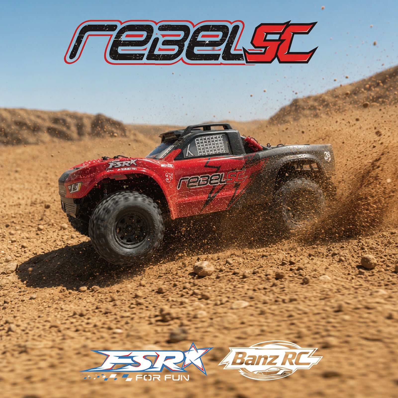 FSR Rebel V5 1/10 Brushless 3S RC Desert Truck 4WD 60KM/H High Speed Off-Road Racing Car
