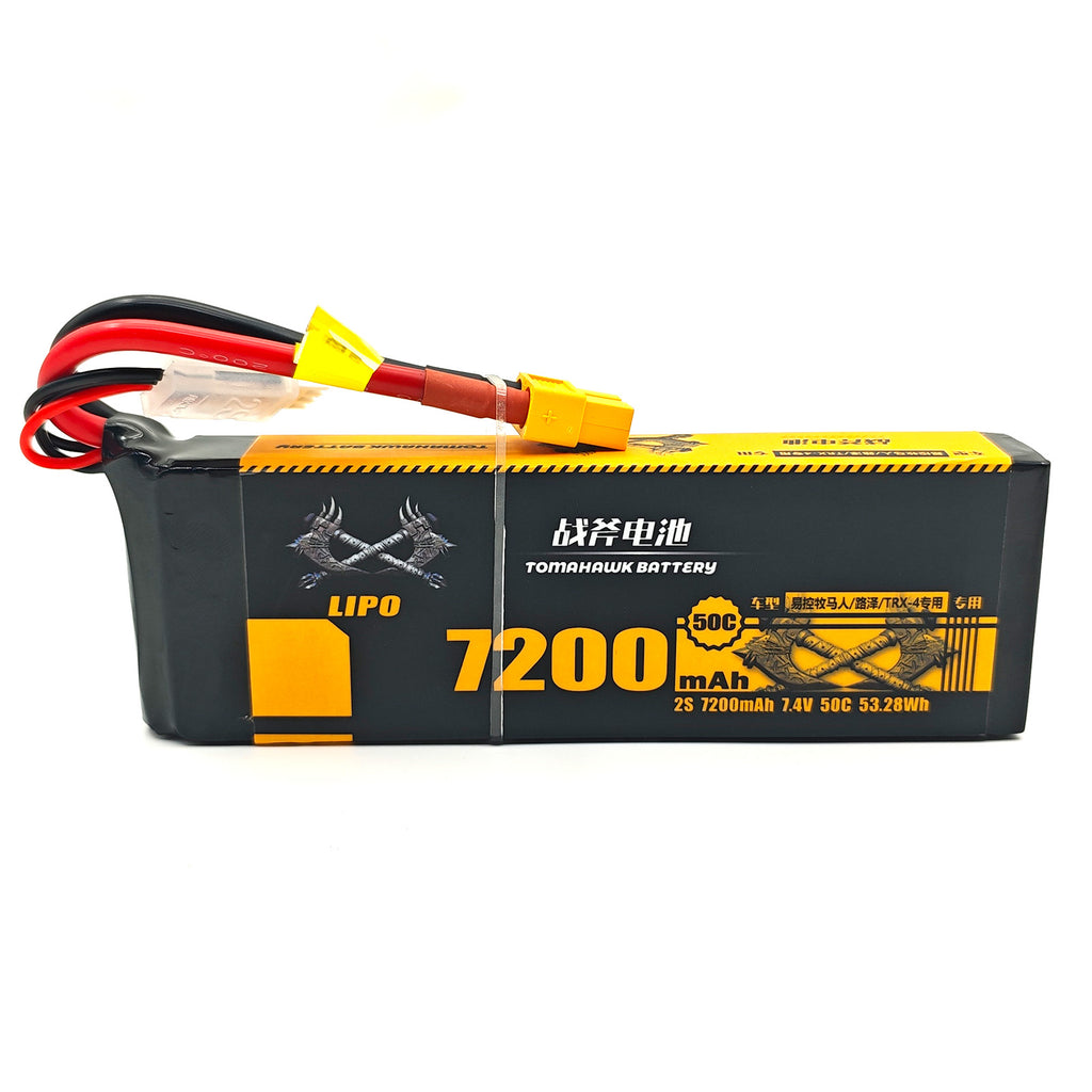 Tomahawk 2S 7200mAh 50C Hard Case LiPo Battery – 7.4V