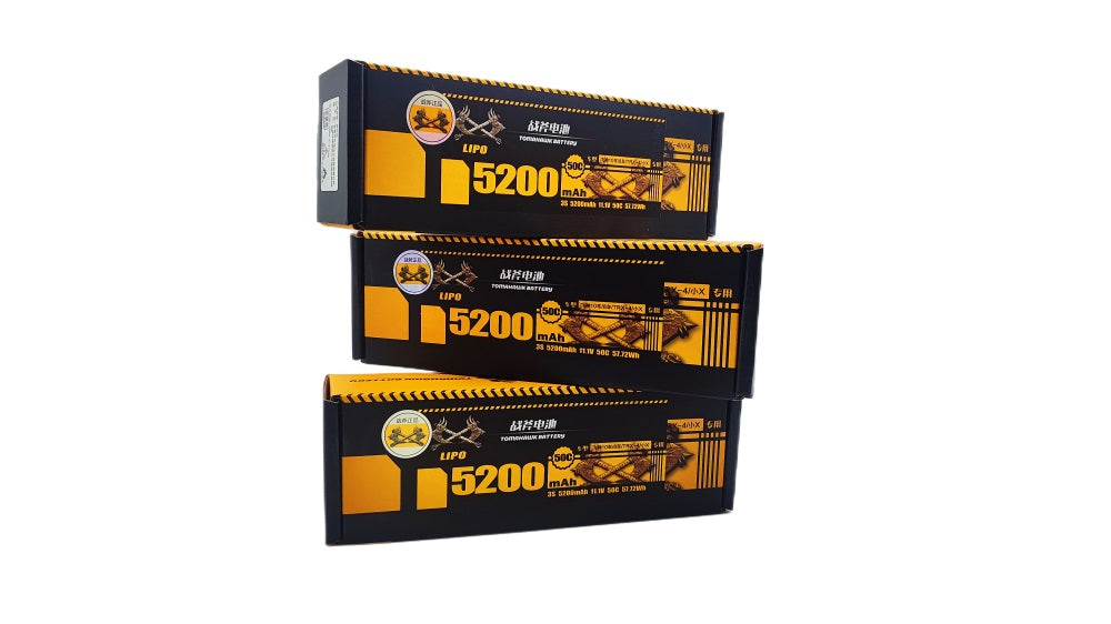 Tomahawk 3S 5200mAh 50C Hard Case LiPo Battery – 11.1V