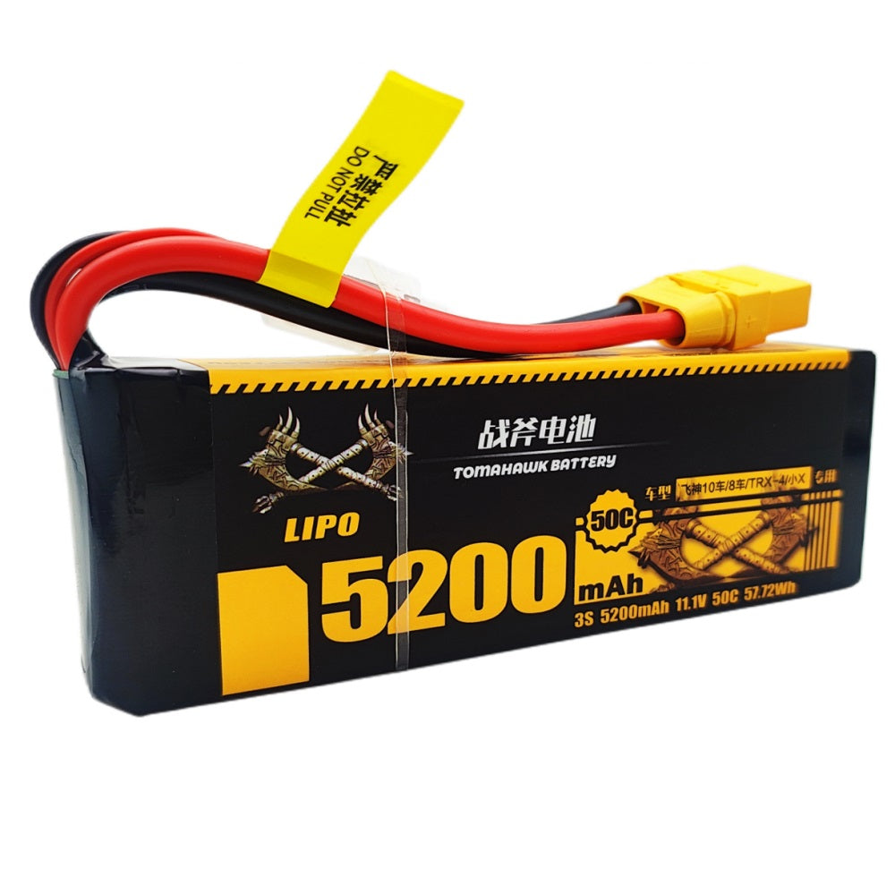 Tomahawk 3S 5200mAh 50C Hard Case LiPo Battery – 11.1V