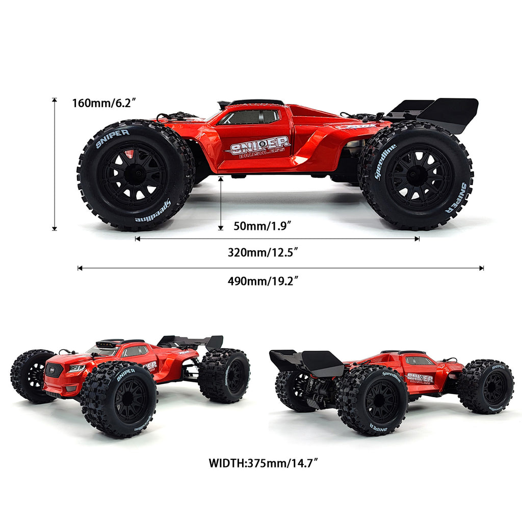 FSR SNIPER 1/10 Scale 3S Brushless 4WD Monster Truck RTR – High Performance RC Off-Road Vehicle