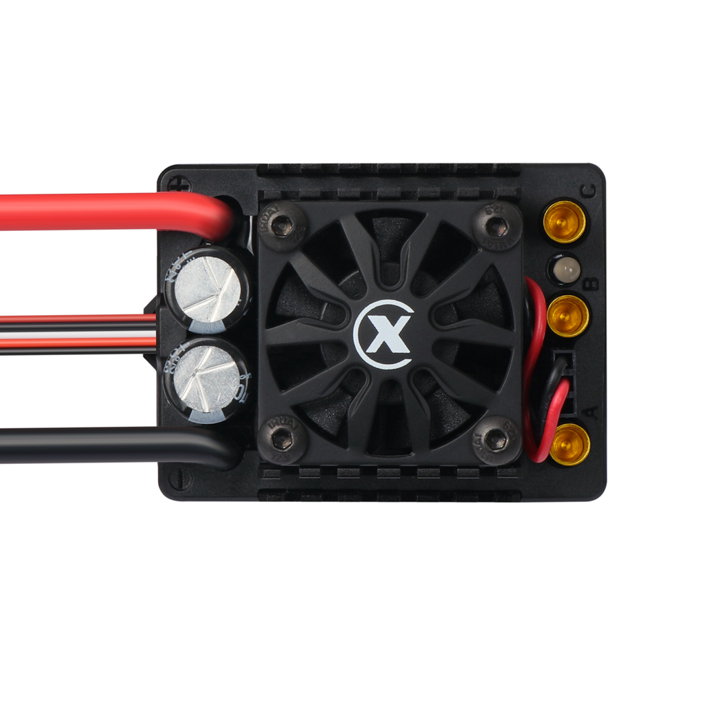 XC-ESC C10 120A Brushless ESC for 2-4S LiPo 1/10 RC Cars with Bluetooth App Tuning & Adjustable BEC