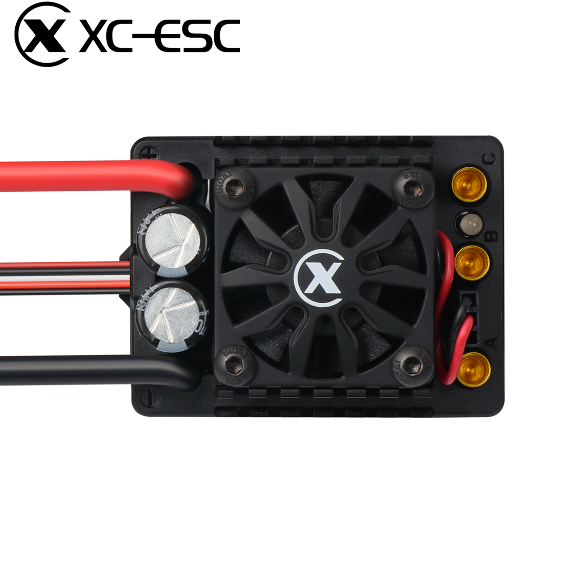 XC-ESC C10 120A Brushless ESC for 2-4S LiPo 1/10 RC Cars with Bluetooth App Tuning & Adjustable BEC