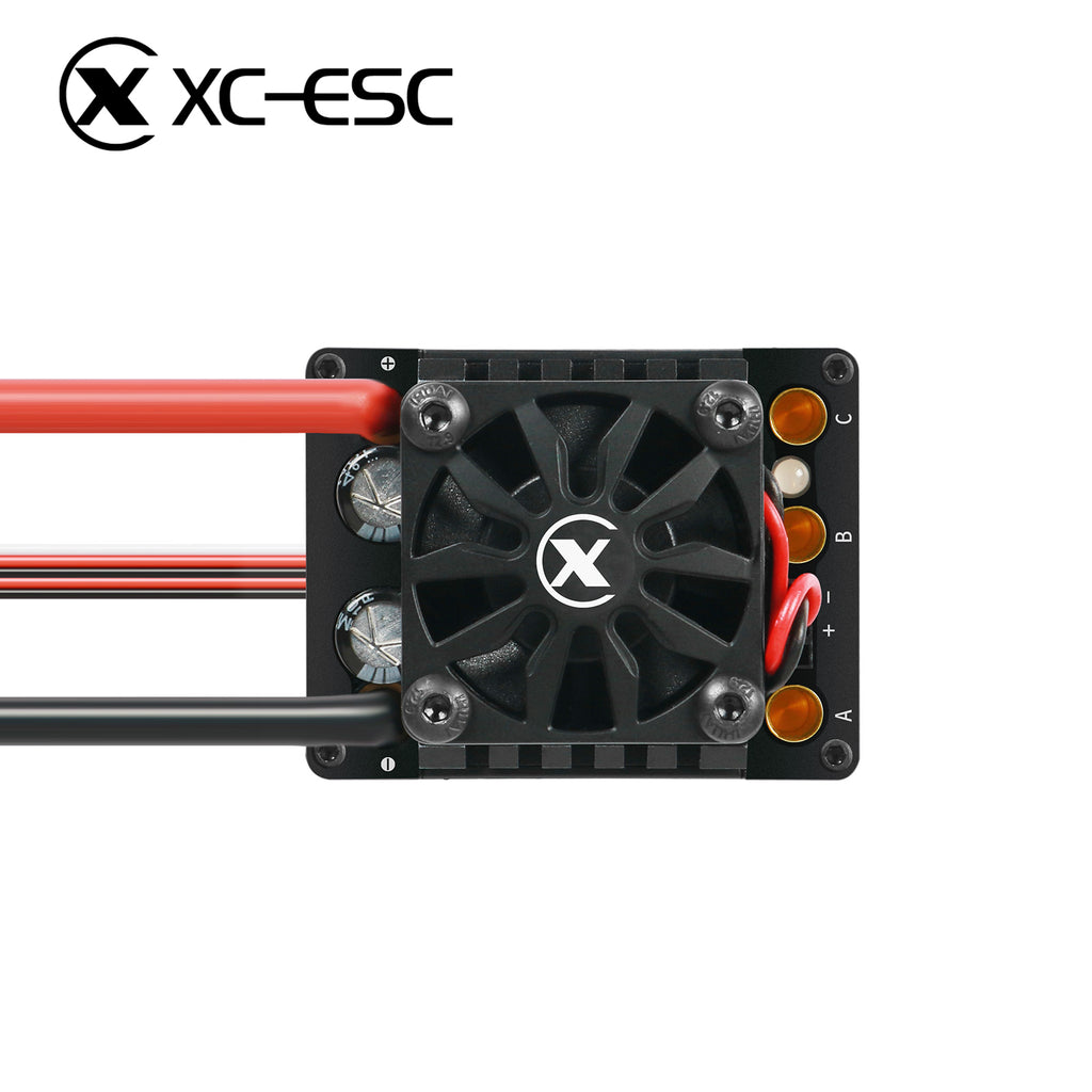 XC-ESC C12 60A Brushless ESC for 1/10 1/12 RC Cars with Bluetooth App Control & Adjustable BEC 2-3S LiPo