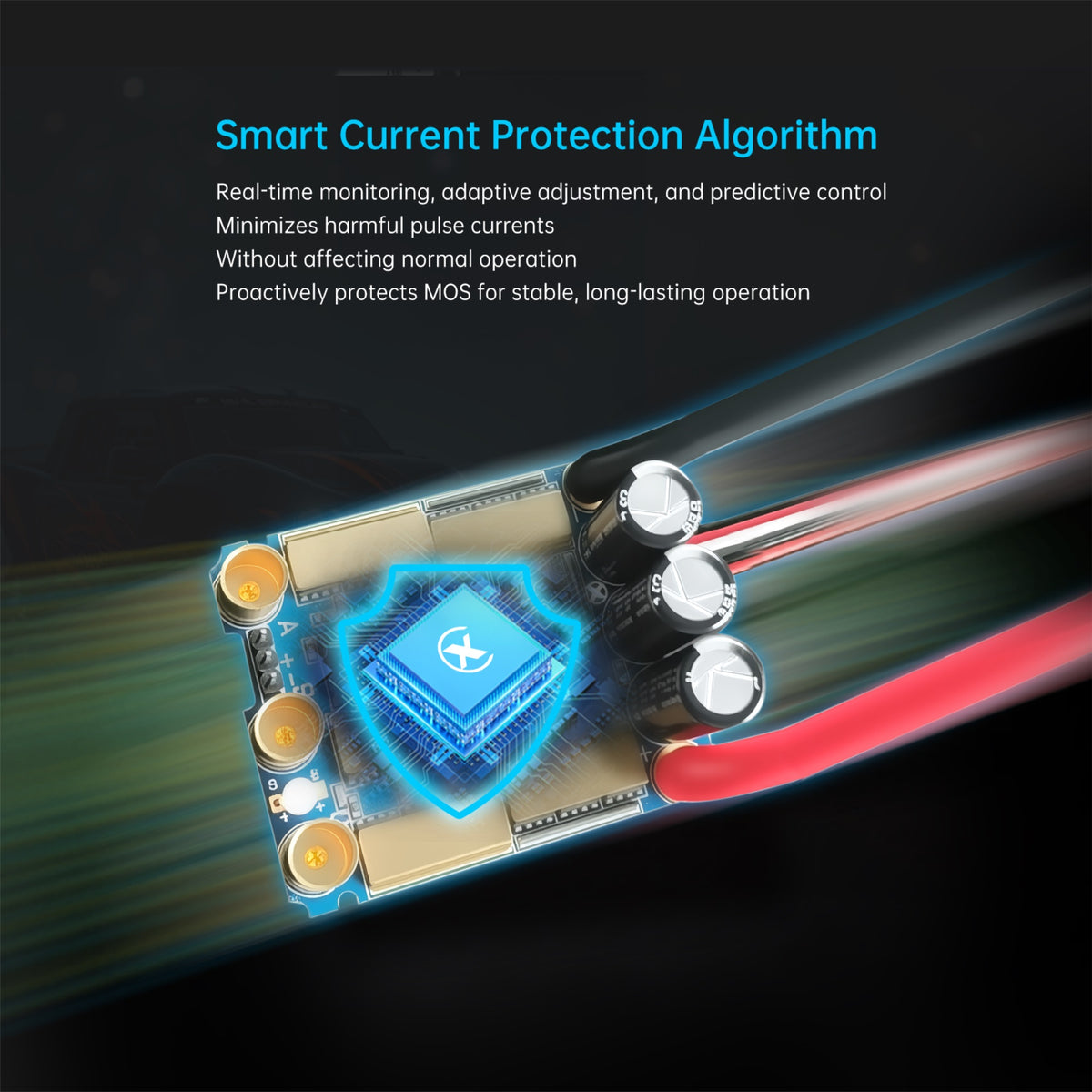 XC-ESC C6 200A Brushless ESC for 3-8S LiPo RC Cars with Bluetooth App Tuning & Adjustable BEC