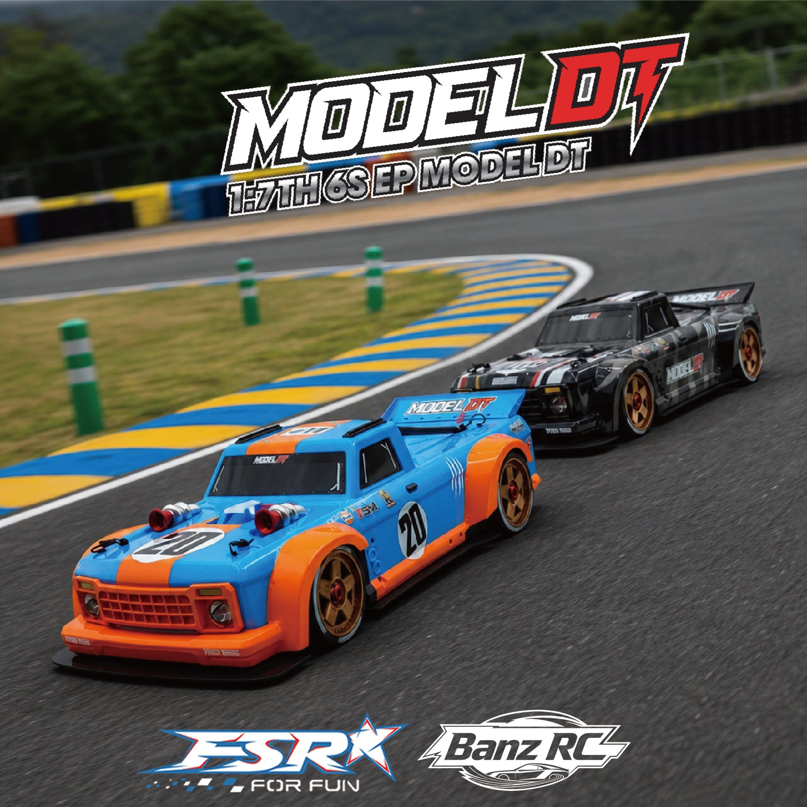 FSR DT 1/7 High Speed RC Street Car 6S/8S Brushless RTR 100+KM/H 4WD Racing Truck