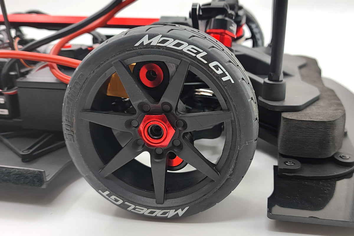 Model GT tyre and wheel close-up