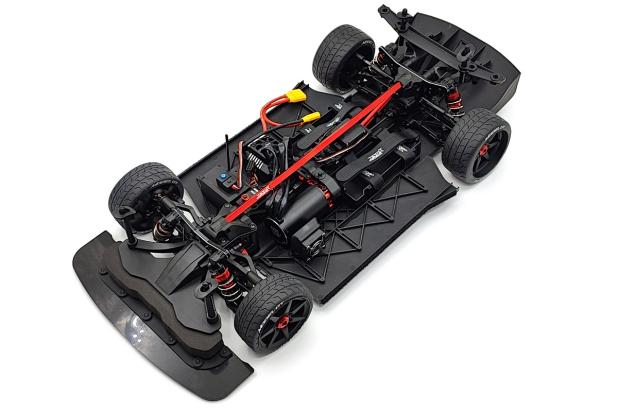 Model GT body-off layout showing battery bays on both sides