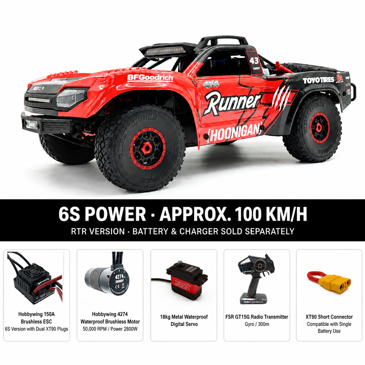 Original manufacturer Model TT 6S RTR configuration reference