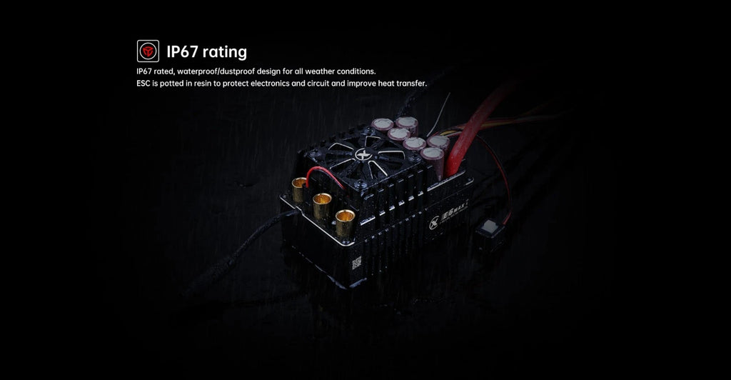 XC-ESC E6 MAX 550A Brushless ESC for 1/7 1/6 RC Cars with Bluetooth APP Control & Adjustable BEC 3-8S LiPo