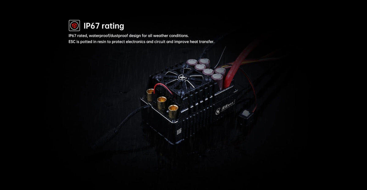 XC-ESC E6 MAX 550A Brushless ESC for 1/7 1/6 RC Cars with Bluetooth APP Control & Adjustable BEC 3-8S LiPo