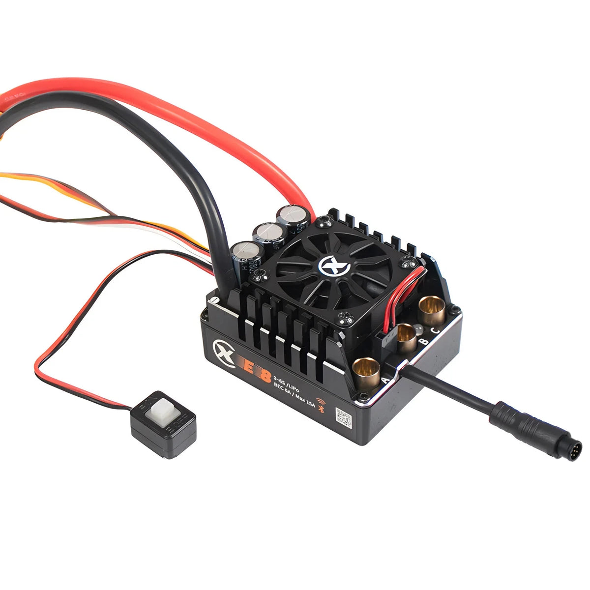 XC-ESC E8 160A Brushless ESC for 1/8 RC Cars 3-6S LiPo with Bluetooth App Tuning & Adjustable BEC
