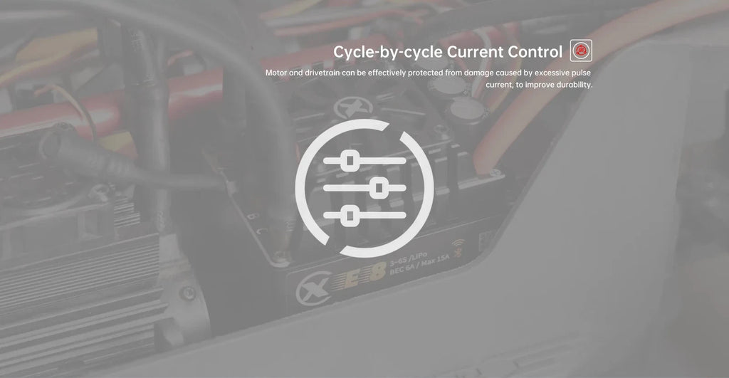 XC-ESC E8 160A Brushless ESC for 1/8 RC Cars 3-6S LiPo with Bluetooth App Tuning & Adjustable BEC