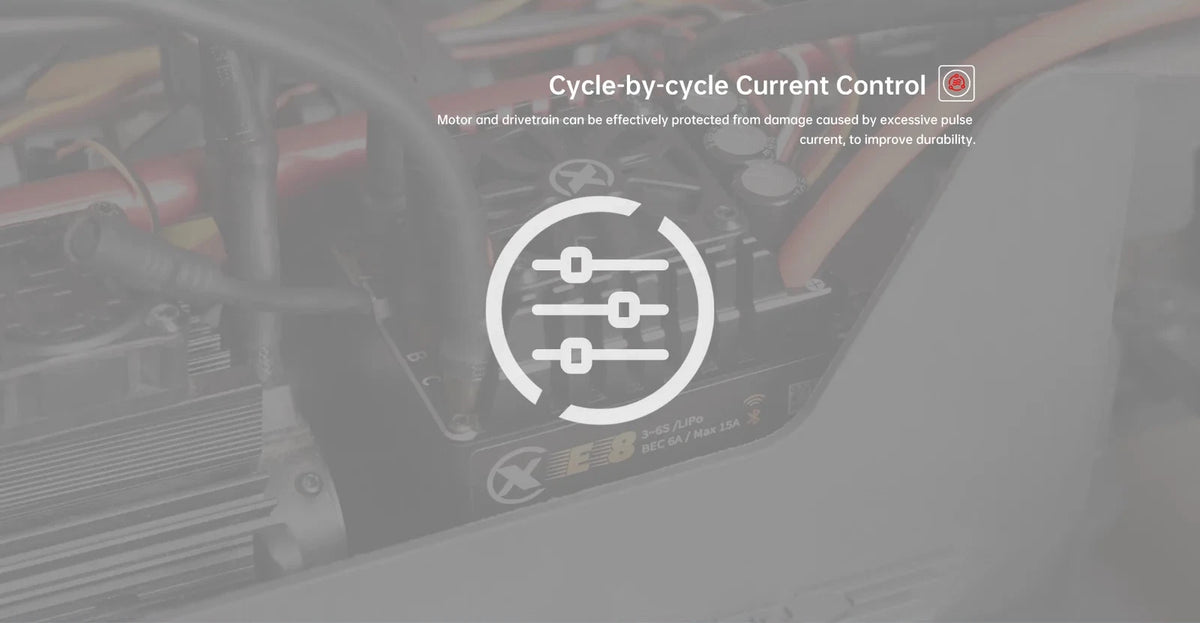XC-ESC E8 160A Brushless ESC for 1/8 RC Cars 3-6S LiPo with Bluetooth App Tuning & Adjustable BEC