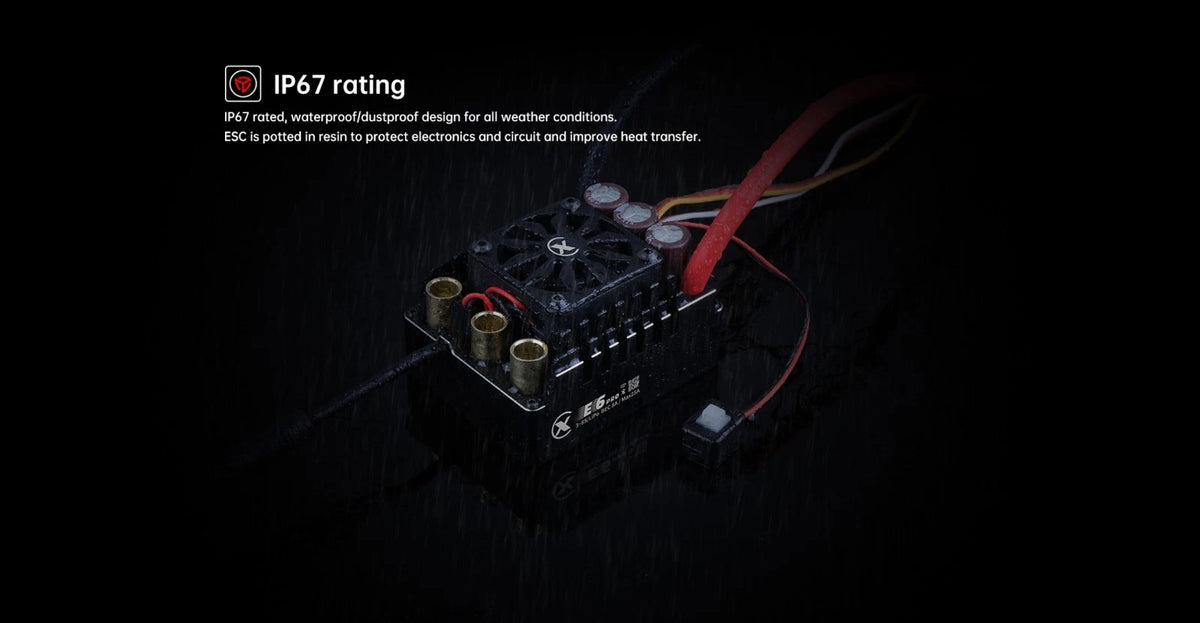 XC-ESC E6 Pro 300A Brushless ESC for 1/7 1/6 RC Cars 3-8S LiPo with Bluetooth App Tuning & Adjustable BEC