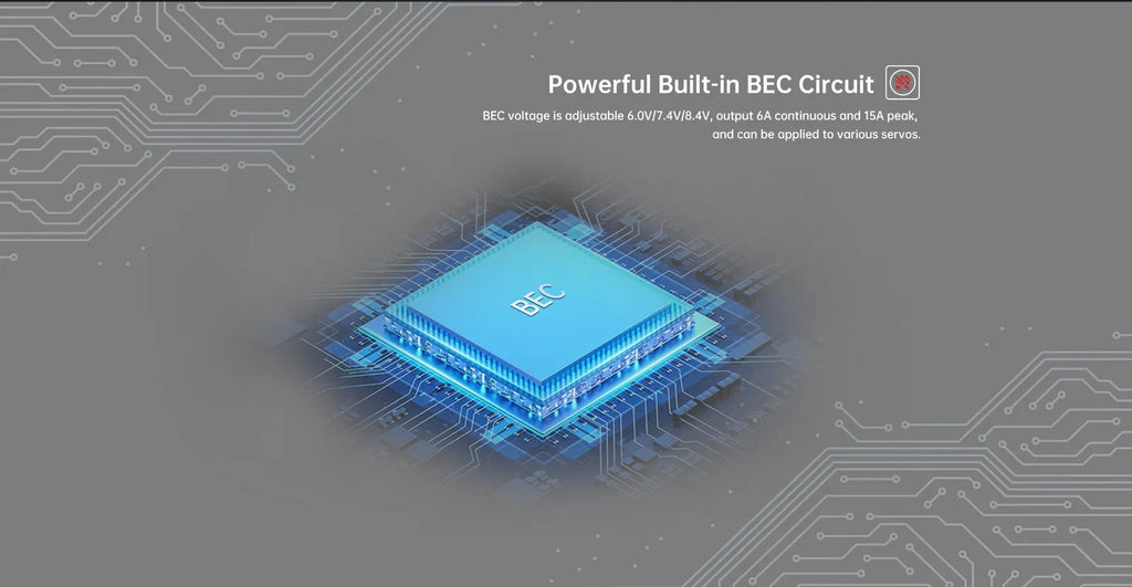 XC-ESC E8 160A Brushless ESC for 1/8 RC Cars 3-6S LiPo with Bluetooth App Tuning & Adjustable BEC
